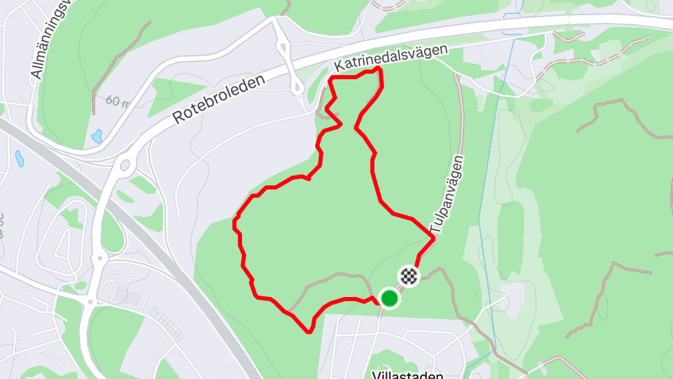 Karta över tävlingen