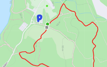 Karta över tävlingen